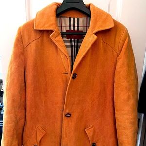 Burberry London Corduroy Jacket Orange